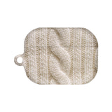 ツイストニットマットAirPodsケース / (01 Ivory) Twisted Knitted matte AirPods Case