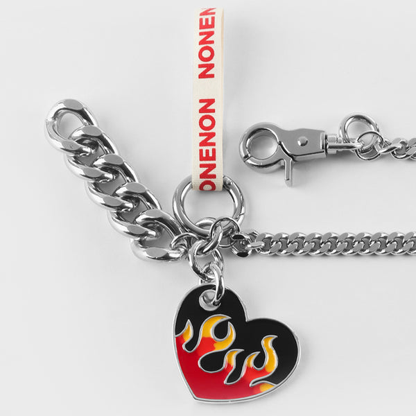 FLAME LOVE KEYRING(RED)_L