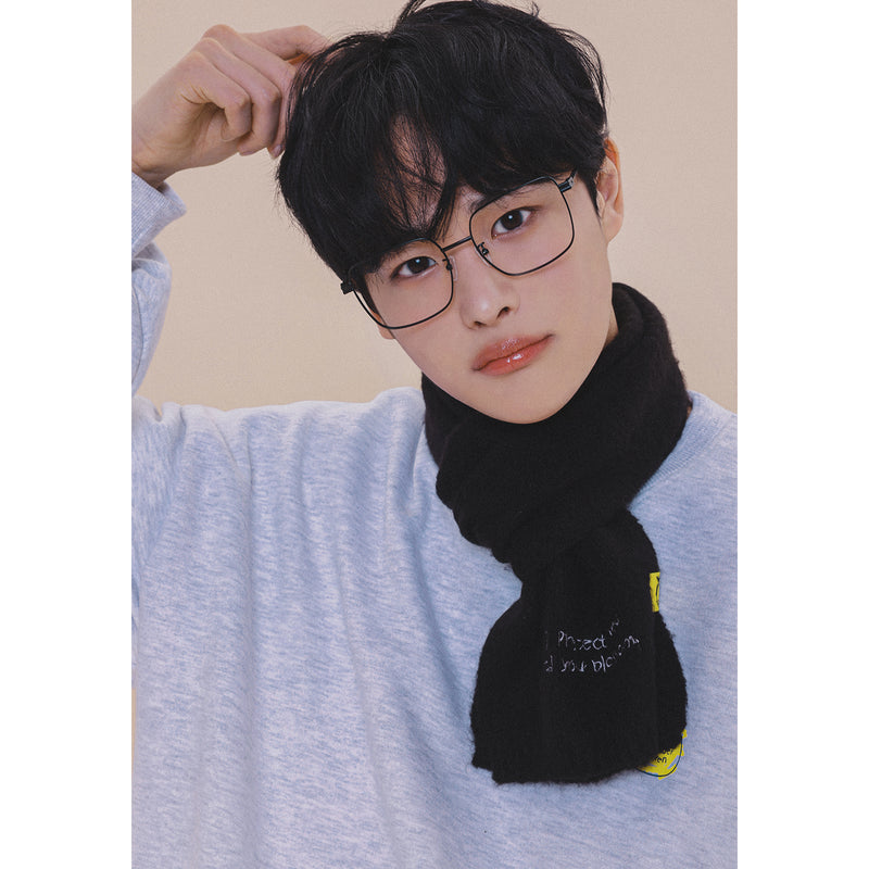 HOLYNUMBER7 X CHOI BYUNGCHAN LETTERING EMBROIDERY MUFFLER_BLACK