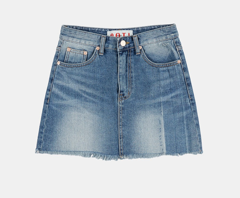 ドミンゴウォッシュドデニムミニスカート/Domingo washed denim mini skirt – 60% - SIXTYPERCENT