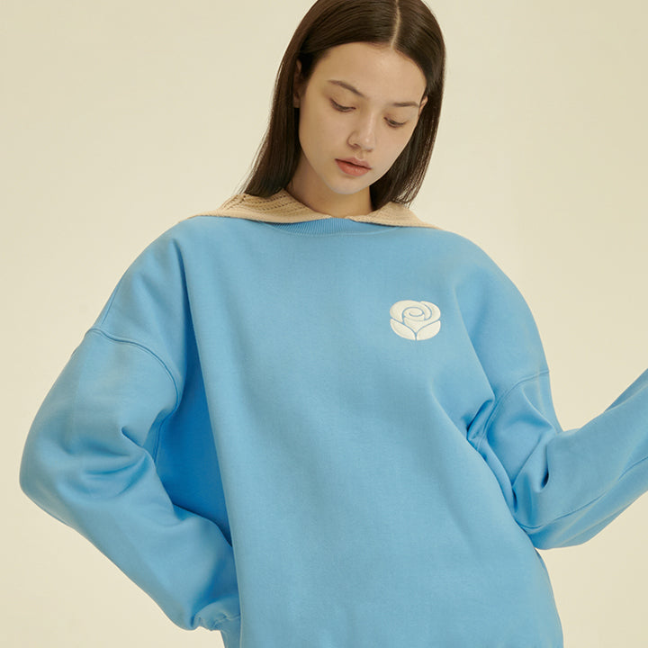 Essential Rose Sweatshirt [BLUE] (4612228218998)