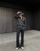 ウェスタンデニムシャツ/Western Denim Shirt (black)