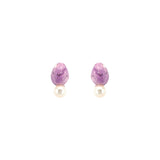 セラミックデイリーパールドロップピアス/Ceramic daily pearl drop earring(Pink)
