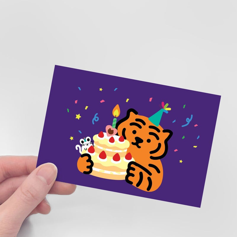 PARTY TIGER & MOUSE POST CARD (6538763567222)