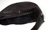 H型バックルバナナレザーバッグ / H-Buckle Banana Leather Bag (brown)