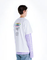 タイダイ 長袖Tシャツ パープル /tiedye long sleeve purple (4437310177398)