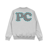 Checkered Sweater - Misty Grey