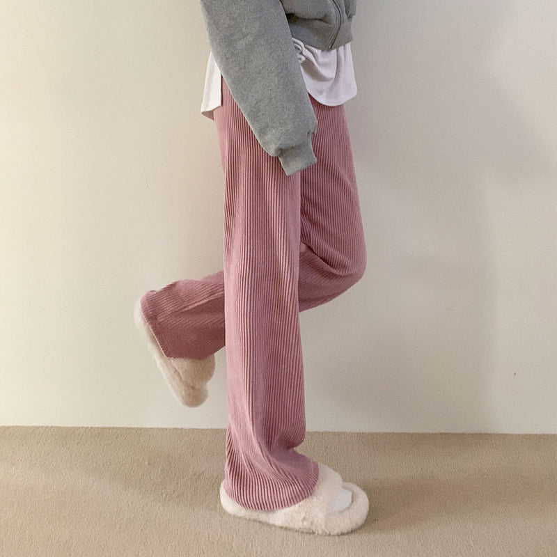 ベロアコーデュロイストレートトレーニングパンツ/[Bellide made/Short, Long] Veloa Corduroy Straight Training Pants