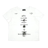 ベーシックロゴクロップTシャツ / 222 Basic logo crop t - White