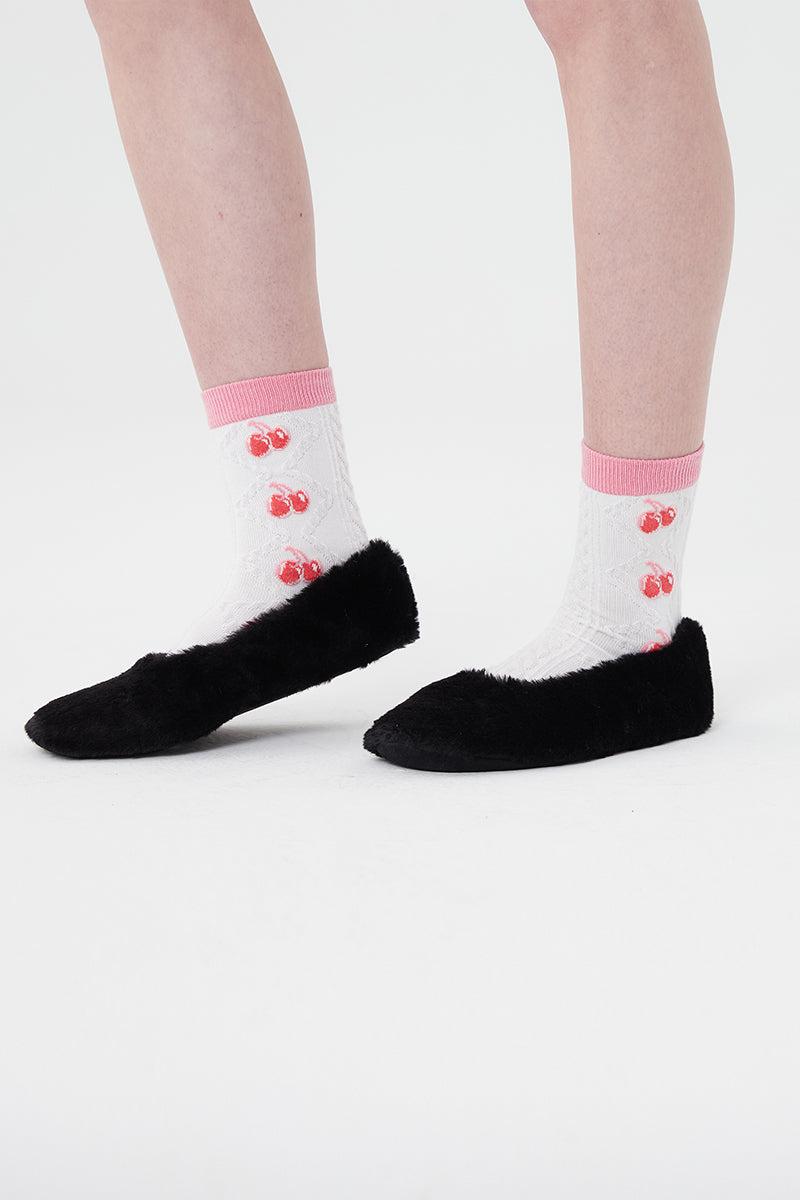 スモールチェリーパターン靴下セット／SMALL CHERRY PATTERN SOCKS SET [MULTI]