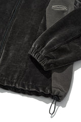 2トーンベロアジャケット/Two tone velour jacket [charcoal]