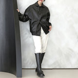 (Unisex) Tenine Leather Jacket (6554375651446)
