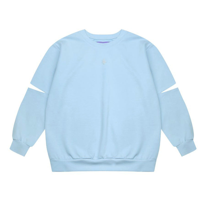 Twinkle Embroidery Slit Sweatshirts ( 2 Colors ) (6546911658102)