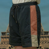 Color block nylon short pants (6549350219894)