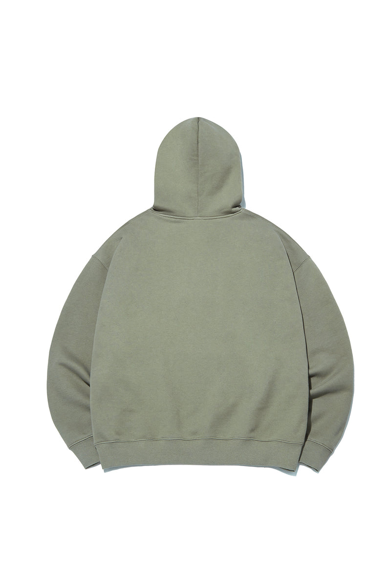 Square Graphic Hoodie_Moss Green (6684844163190)