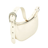 Hバックルソフトレザーホボバッグ / H-Buckle Soft Leather Hobo Bag (ivory)