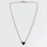 プチハートネックレス/Petite Heart Necklace_Black
