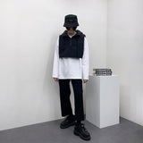 クロップパッドデッドフードベスト/[Unisex] Cropped padded hooded vest (2 colors)