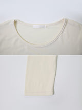 ソフトムードUネックTシャツ(7color) (6656275415158)