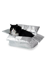 CAT CUSHION BOX_silver
