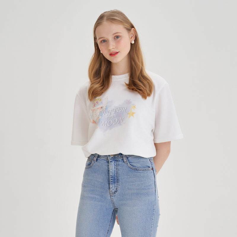 Watercolor Angel T-shirts ( 2 Colors ) (6545195794550)