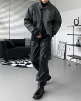 レザーボンディングジャンパー/PS Chief Leather Bonding Jumper (3 colors)
