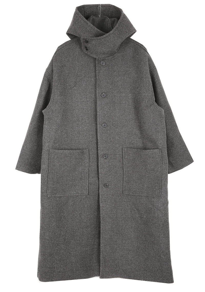 No.9261 chic woolen hood COAT (6657210941558)