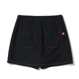 Rose Skirt Pants [BLACK] (4617839640694)