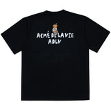チェックパンツベア半袖Tシャツ/CHECK PANTS BEAR SHORT SLEEVE T-SHIRT BLACK