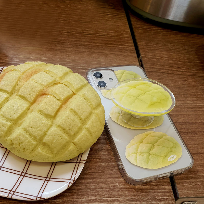 メロンブレッドスマホグリップ/melon bread smart tok