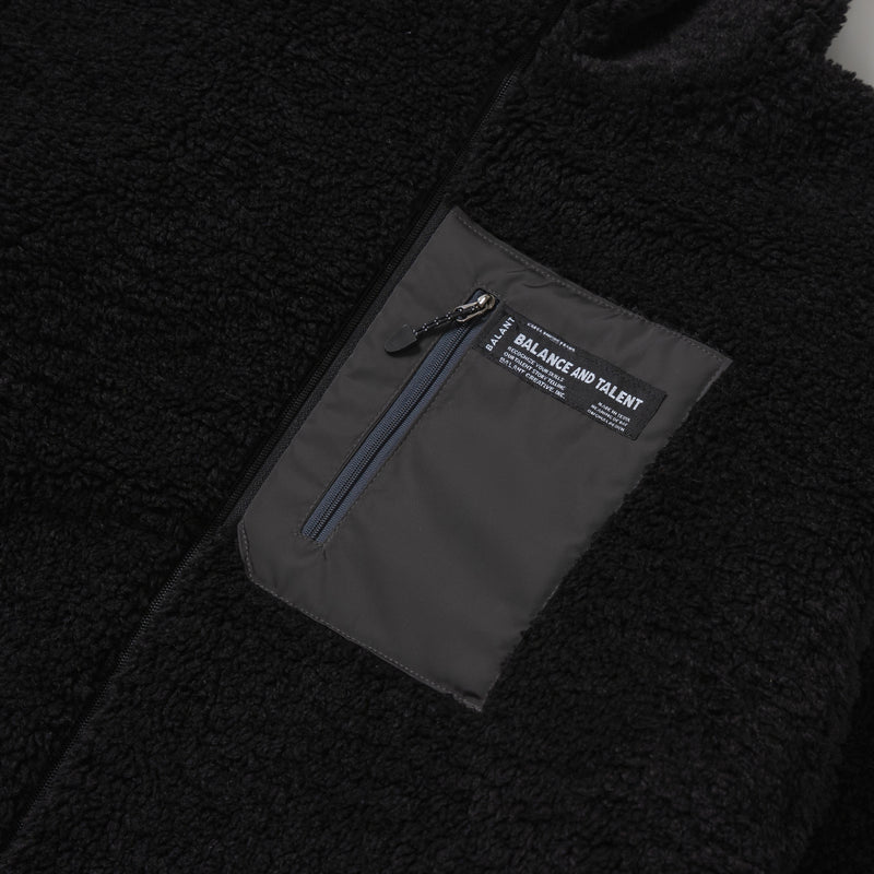 Classic Fleece Zipup Jacket - Black (6624509591670)