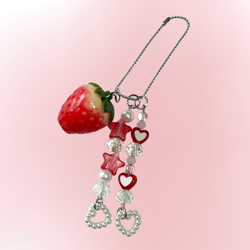 ストロベリーレッドキーリング / MADE strawberry red Keyring