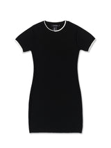 [BREEZE] Line Point Knit Dress_BLACK (CTD1) (6552943853686)