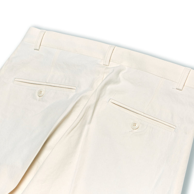ワイドテーパードリンクルフリーチノパンツアイボリー/Wide Tapered Wrinkle Free Chino Pants Ivory (6683667824758)