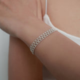 シルバーフルールブレスレット / silver fleur bracelet (silver)