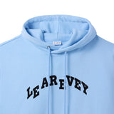 LE AREVEY ARCH LOGO HOODIE BABY BLUE
