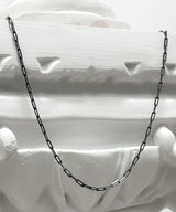 [BLESSEDBULLET]square chain necklace_silver925_antique silver/black silver (6584693457014)