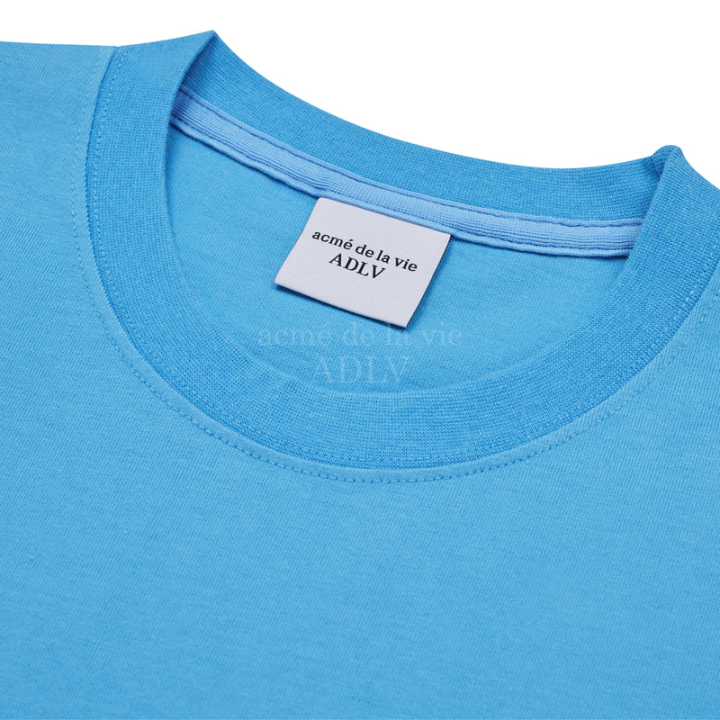 ADLV サークルワッペンベーシックショートスリーブTシャツ / ADLV CIRCLE WAPPEN BASIC SHORT SLEEVE T-SHIRT SKY BLUE
