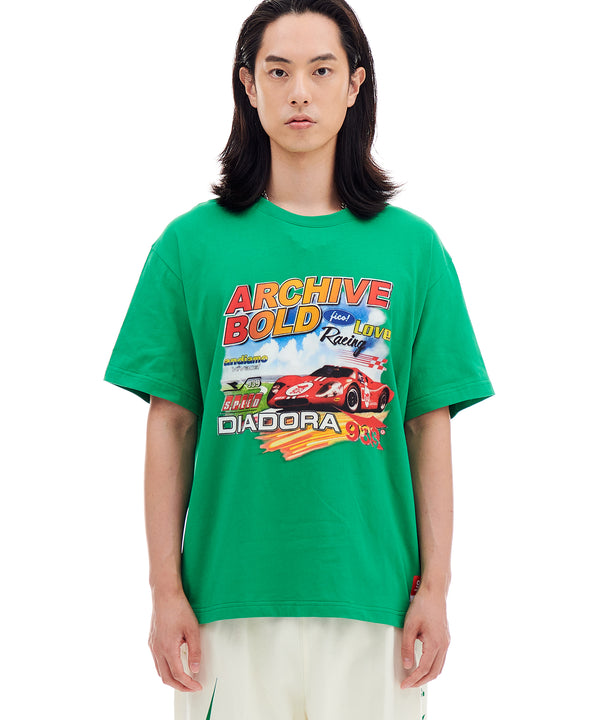[Archive Bold X Diadora] レーシンググラフィックTシャツ