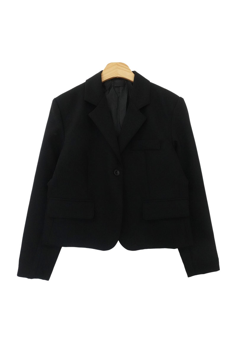 ウエスタンスプリングカラールーズフィットクロップドショートジャケット(4color) / Western Spring Collar Loose Fit Cropped Short Jacket (4 colorsr)