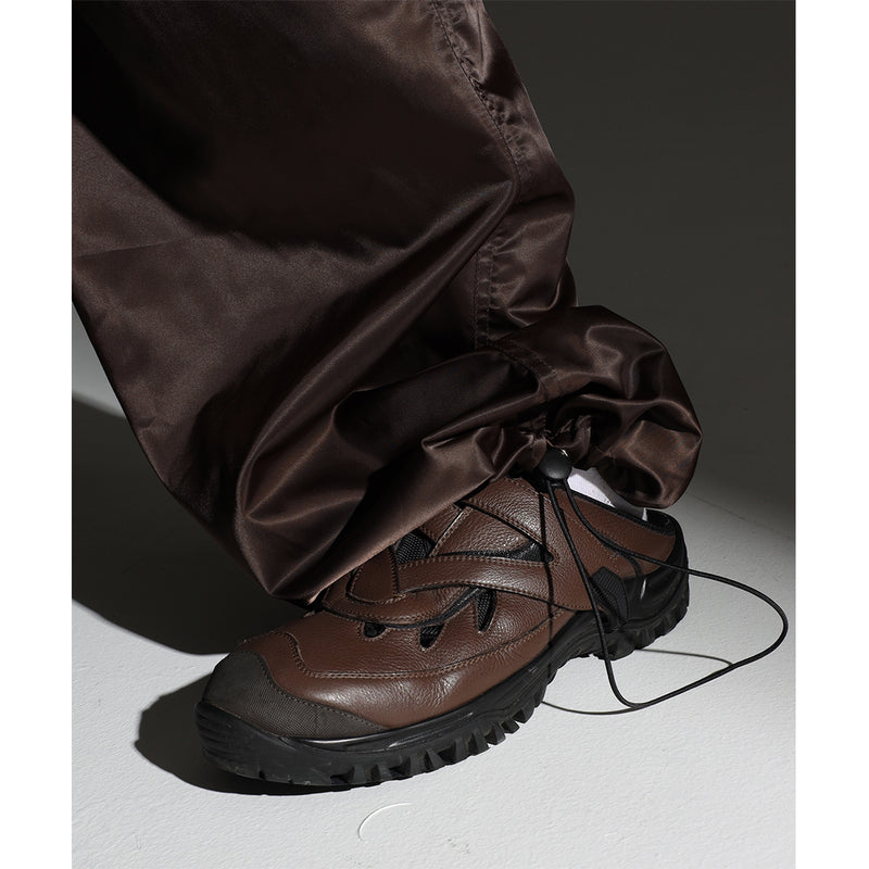 サテンナイロンワイドパンツ / DP-078 (satin nylon wide pants brown )