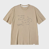 ホープレターリングTシャツ/HOPE LETTERING T-SHIRT (SAND)