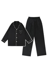 PRS Black Silk Pajama Set-Up