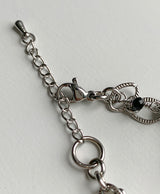 レイヤードハートチェーンブレスレット / Layered heart chain bracelet