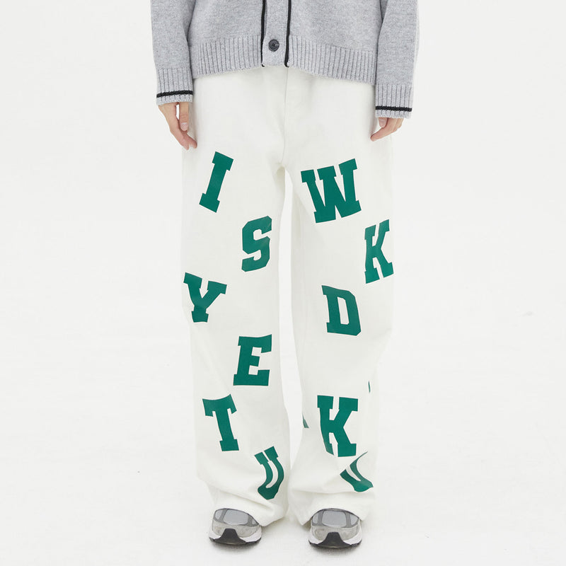 ロゴプリンティングワイドパンツ / Logo printing wide pants