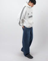 ベルトループディティールフラップデニムジーンズ / belt loop detail flap denim jeans