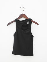 ショルダーカットスリーブレス/Shoulder-cut sleeveless (2color)