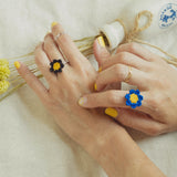 [Redvelvet-Irene][2SET] Daisy knit and simple ring (6600734310518)