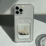Capture moment Card Storage cat Phone Case