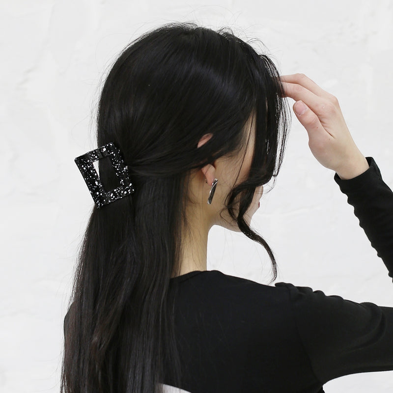 Dalmatian Square Hair Pin (6559390105718)